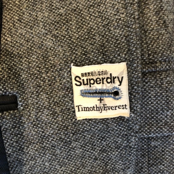 TIMOTHY EVEREST SUPERDRY WOOL BLEND 3-BUTTON TOWN JACKET SIZE 5 (EUC) - Picture 3 of 10